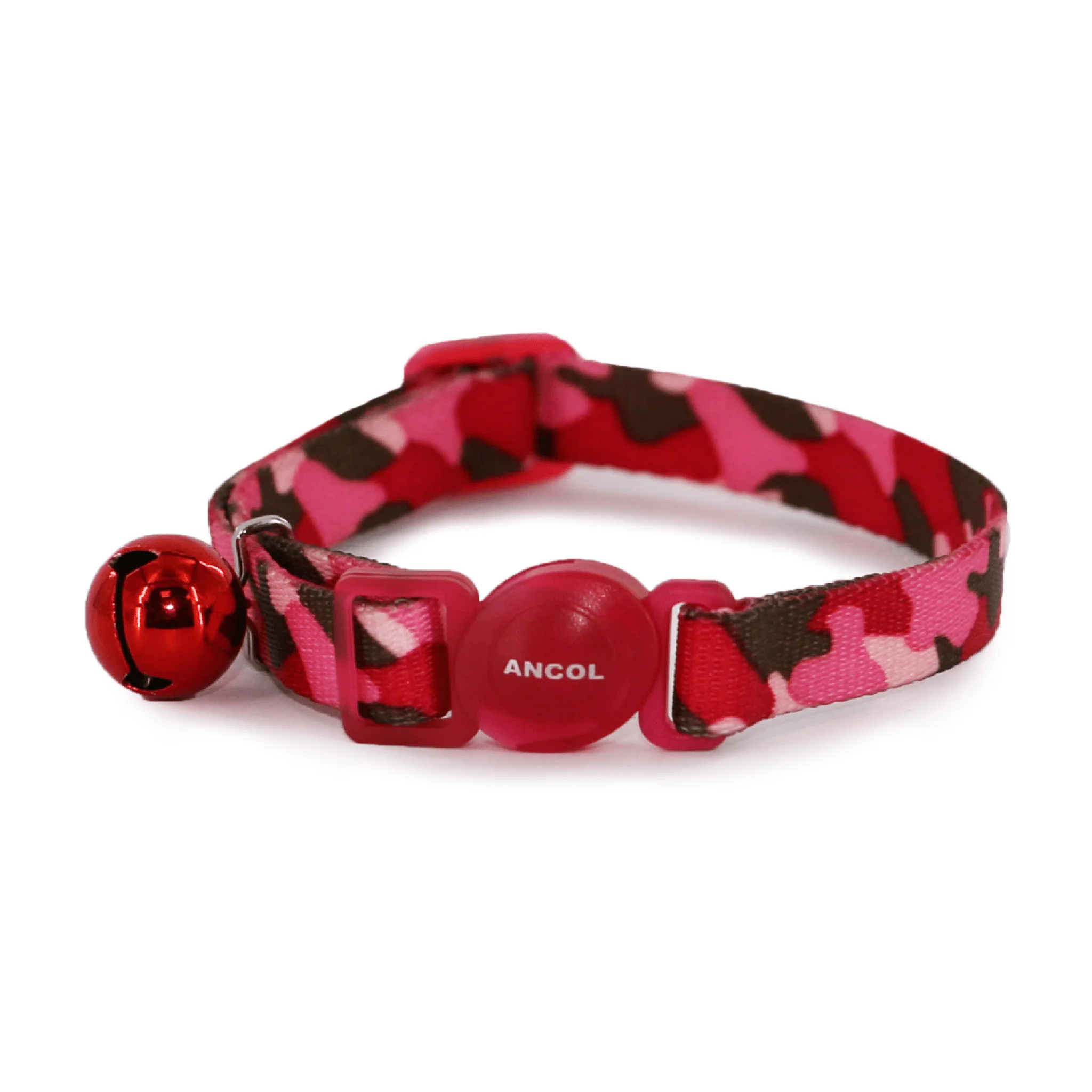 Ancol Camouflage Safety Cat Collar - Pink