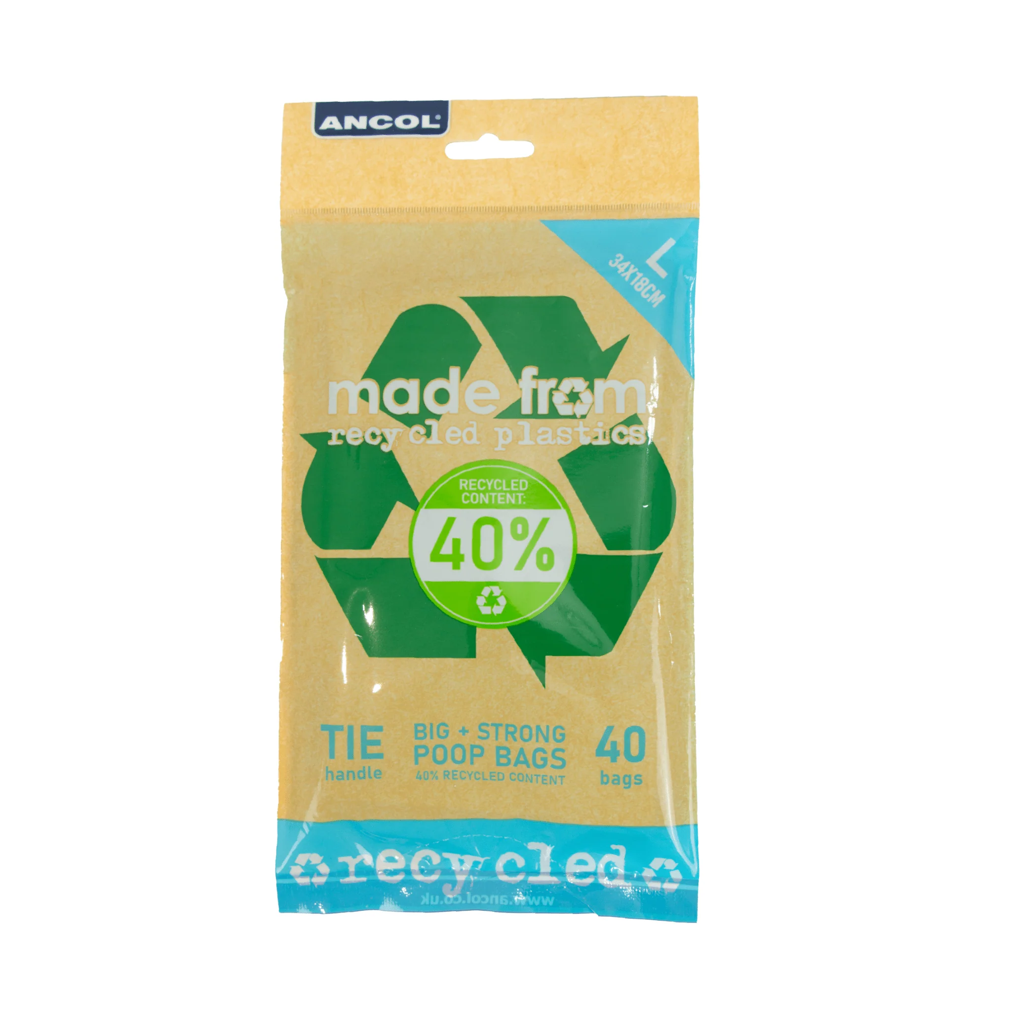 Ancol Made From Flat Pack Poop Bags - 40 Bags