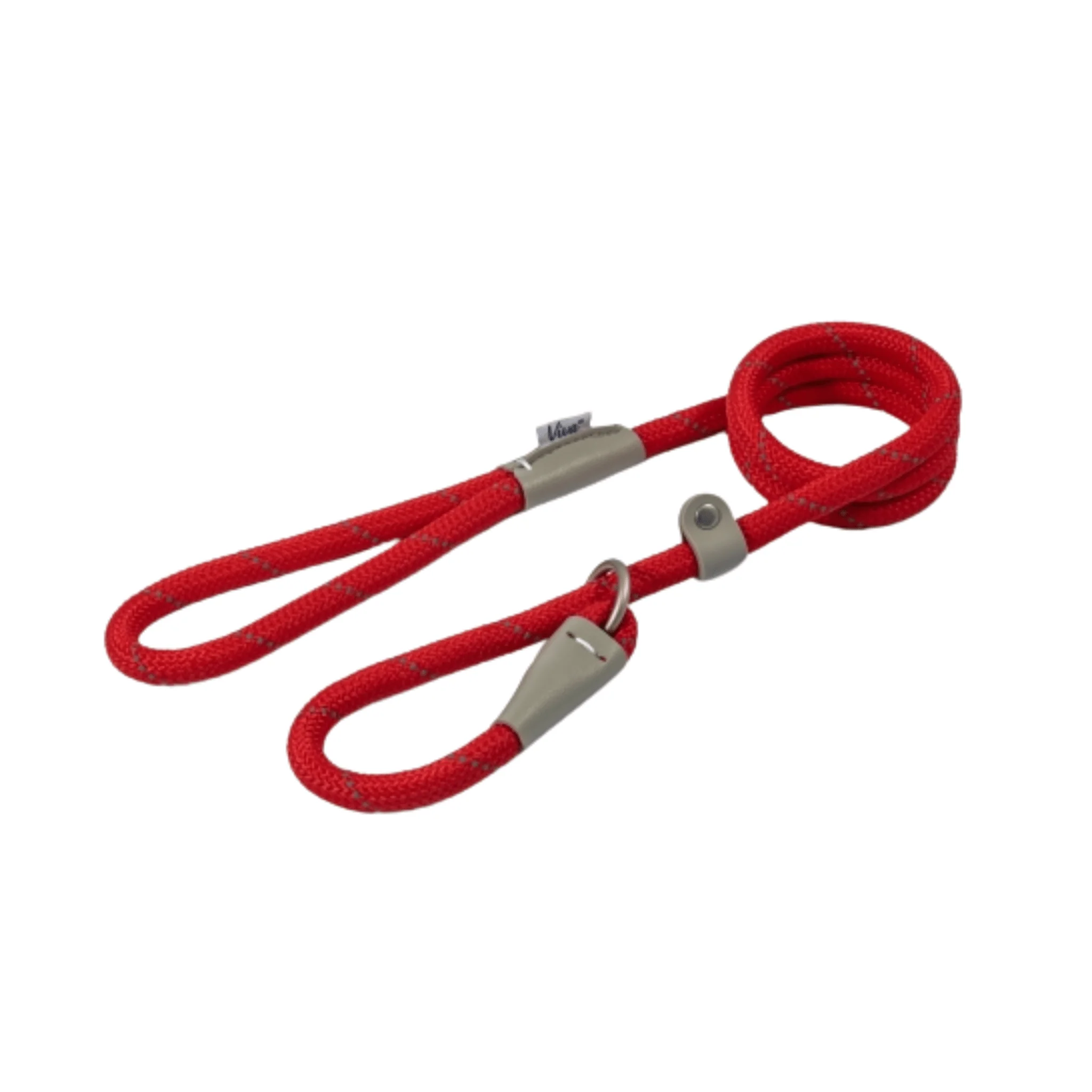 Ancol Viva Reflective Rope Slip Lead, Red - Image 3