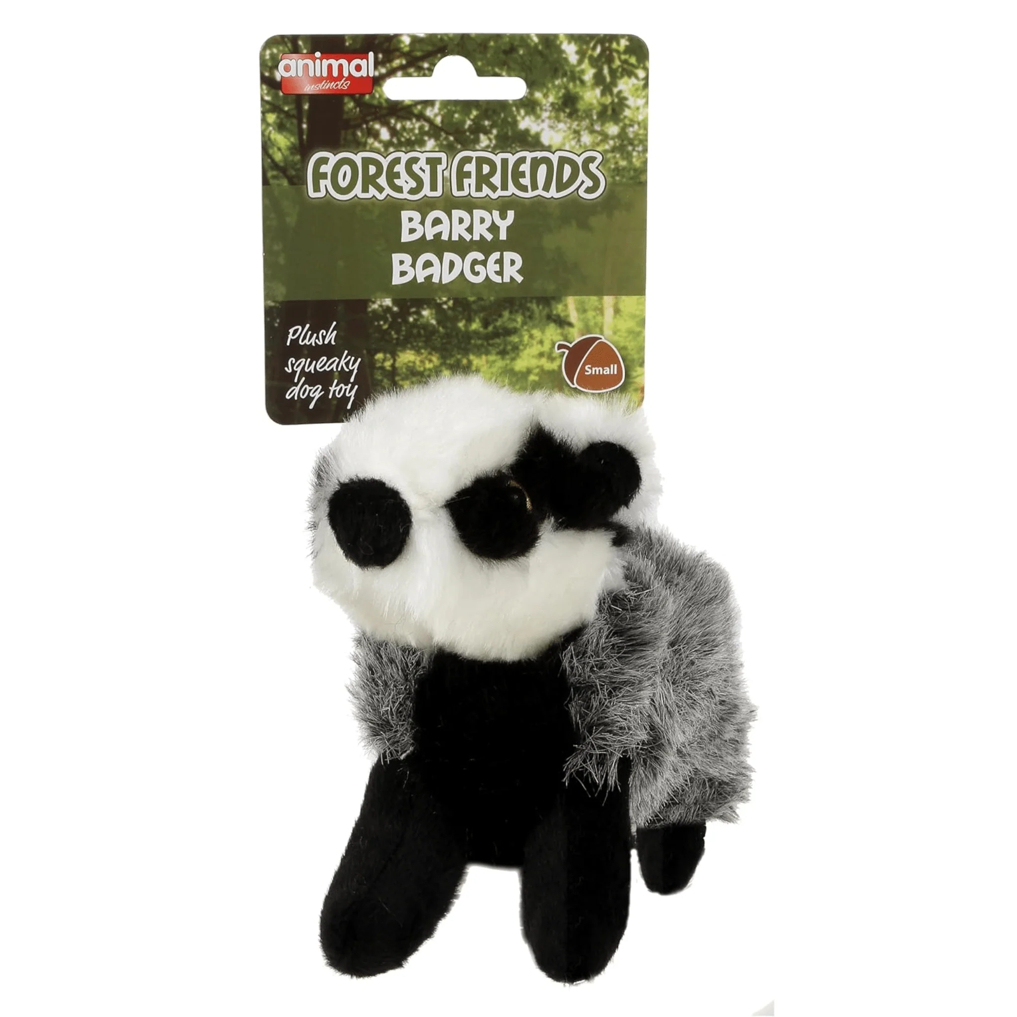 Barry Badger Plush Dog Toy
