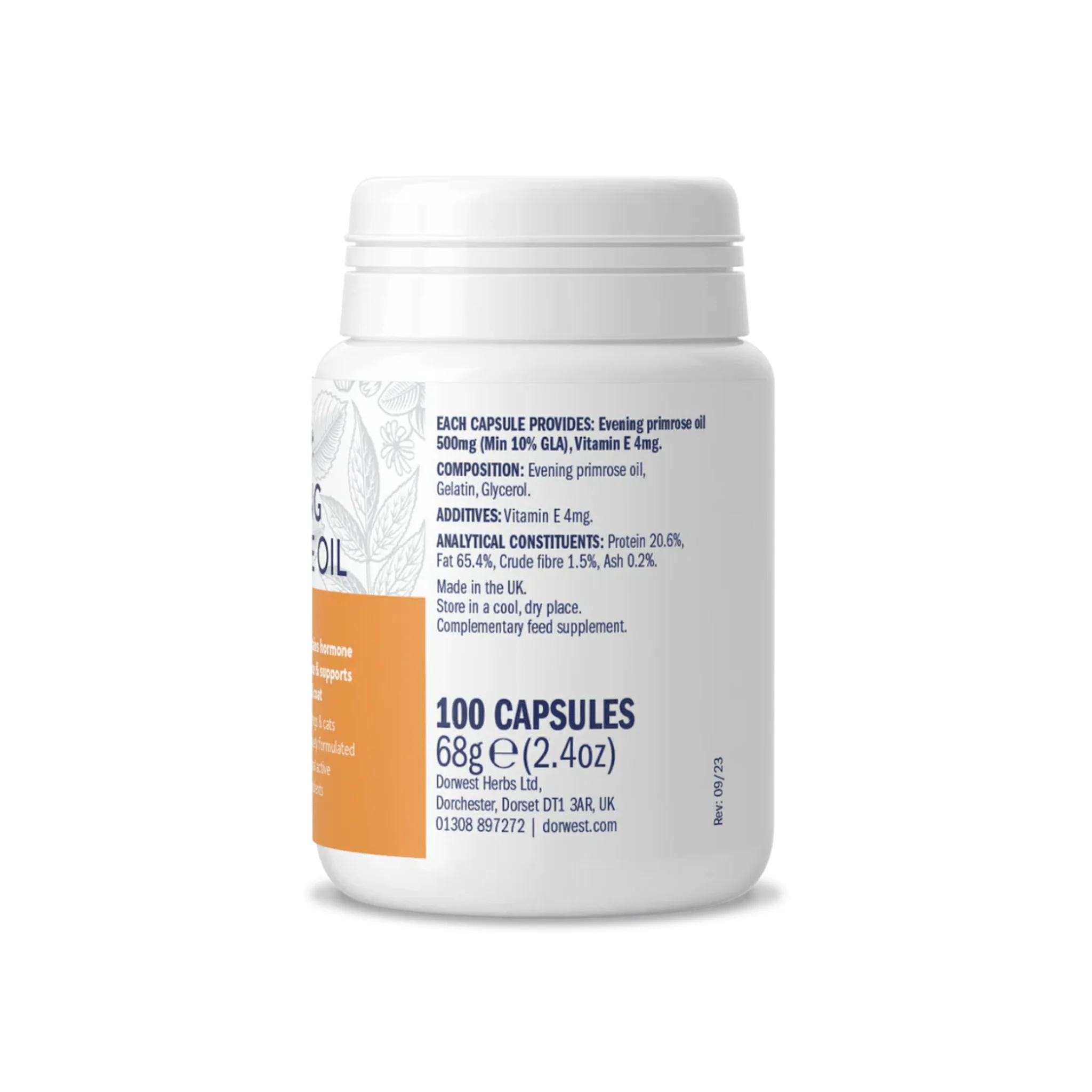 Dorwest Evening Primrose Oil Tablets for Dogs and Cats - Image 2