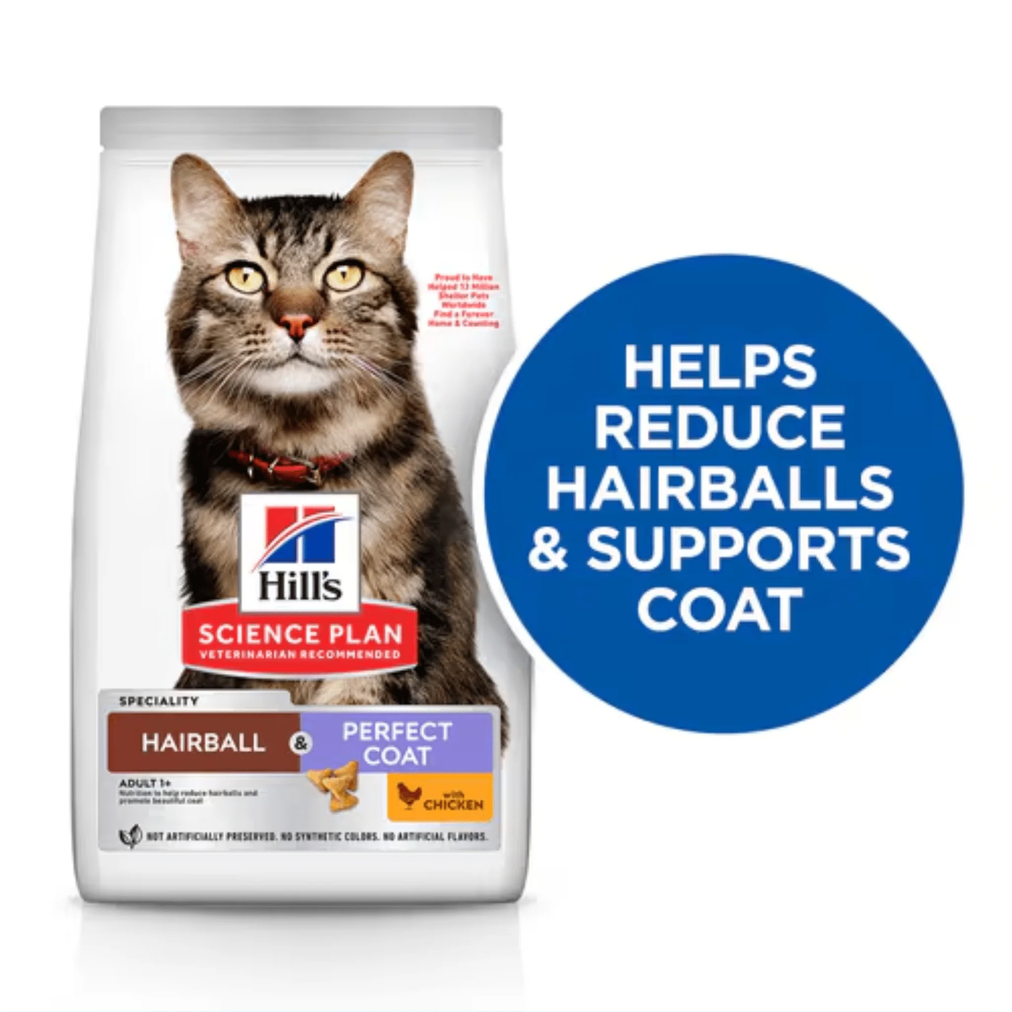 Hill's Cat Science Plan Hairball & Perfect Coat - Image 3