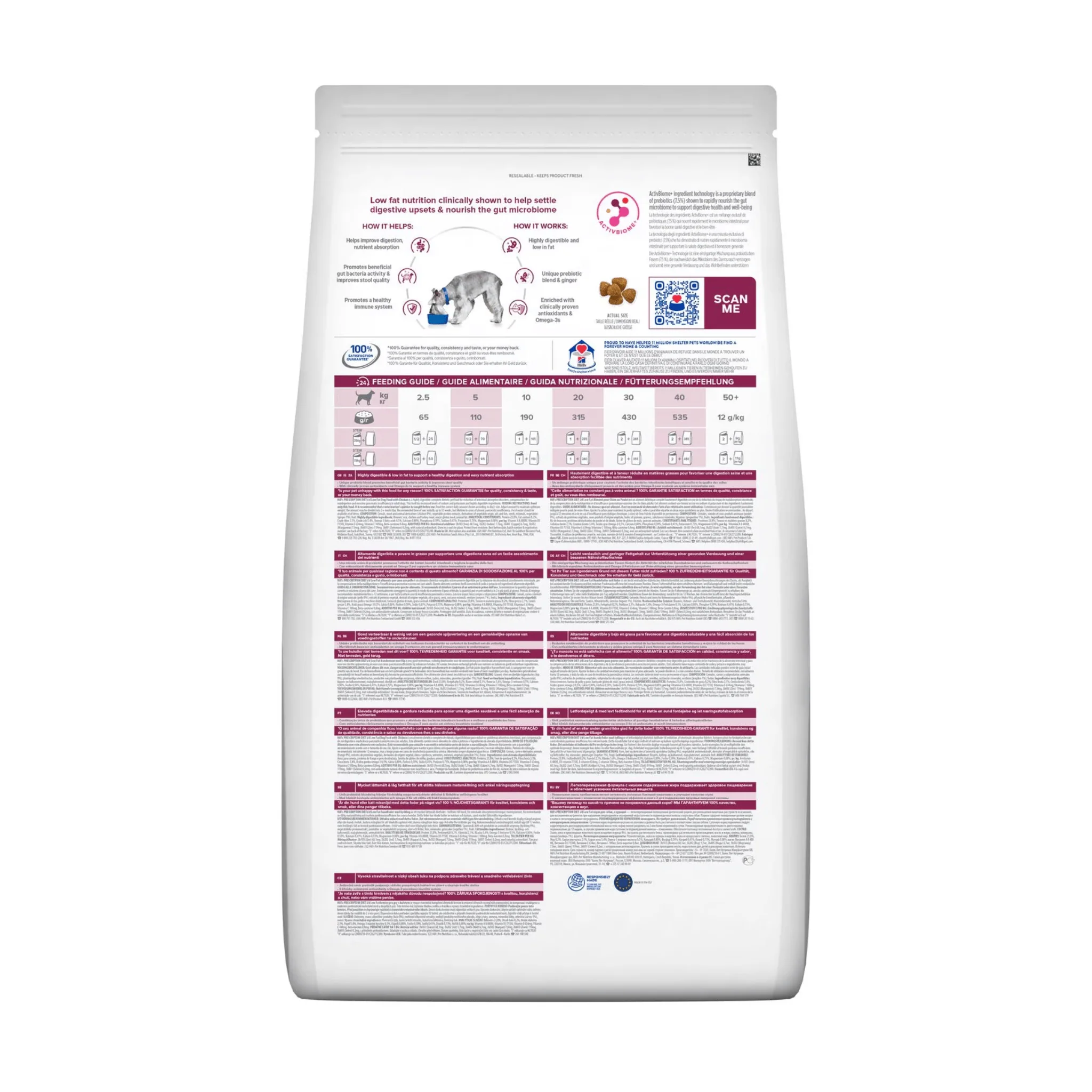 Hill's Prescription Diet I/D Low Fat Digestive Care Dry Dog Food - Image 2