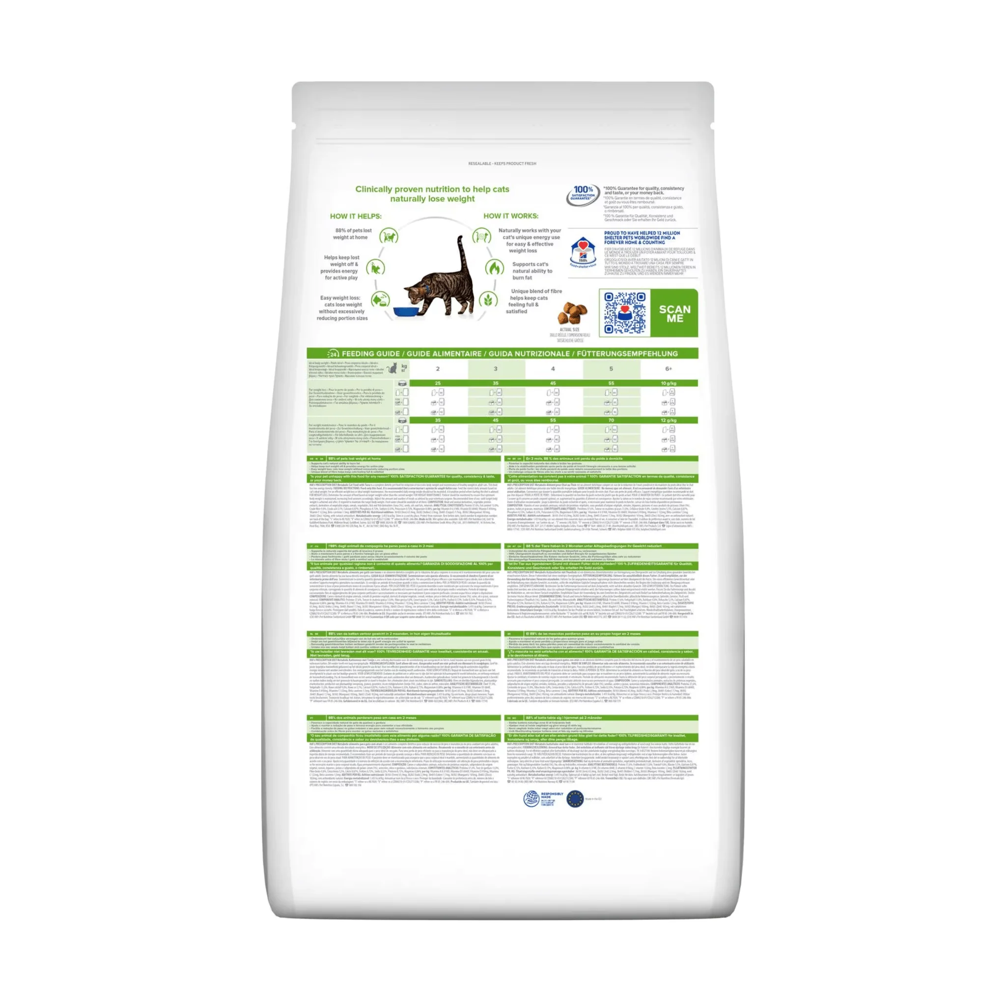Hills Prescription Diet Metabolic Weight Loss Dry Cat Food Tuna - Image 2
