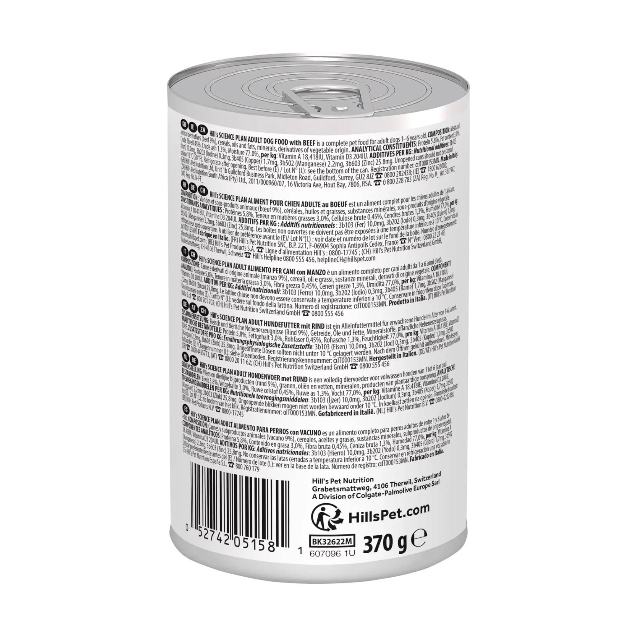 Hills Science Plan Adult Wet Dog Food with Beef - Image 2