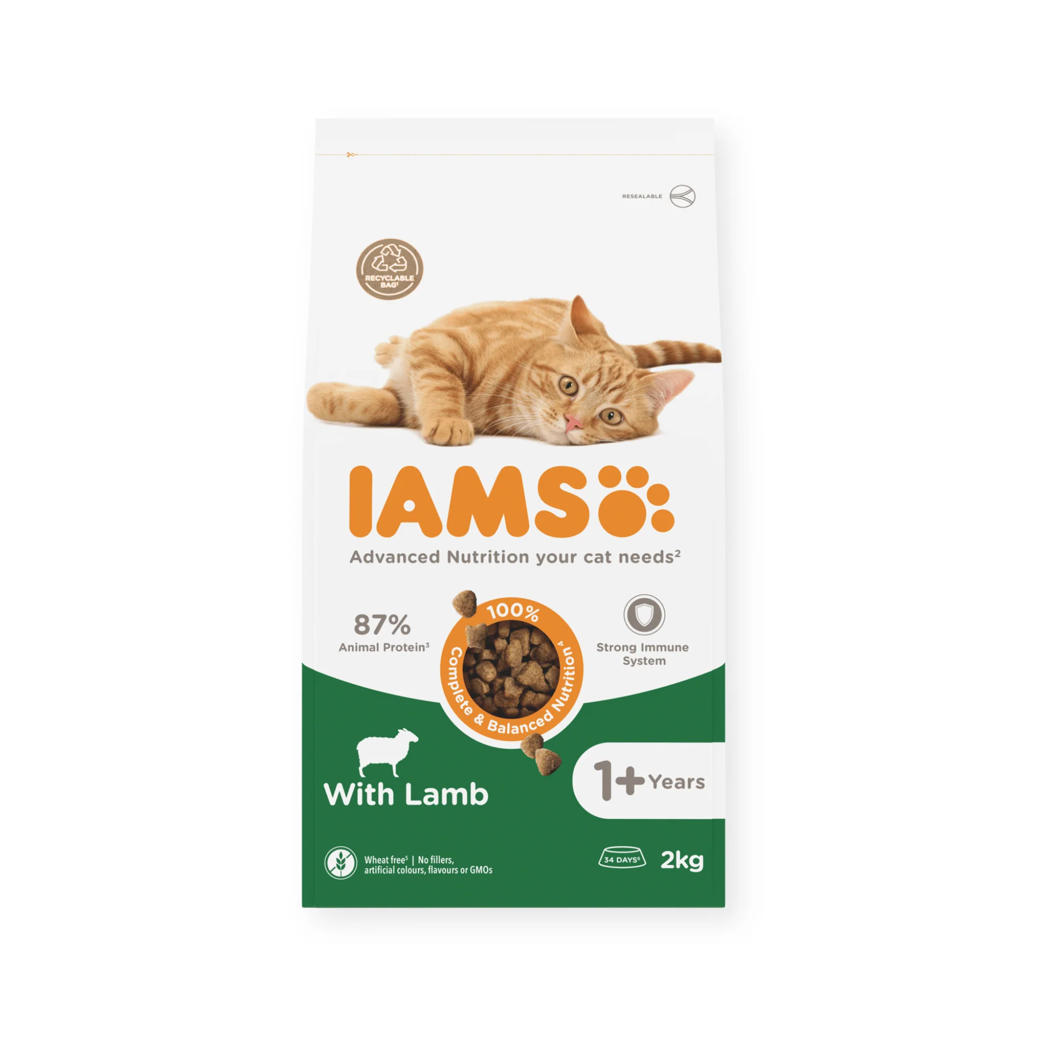 IAMS Dry Adult Cat Food Lamb