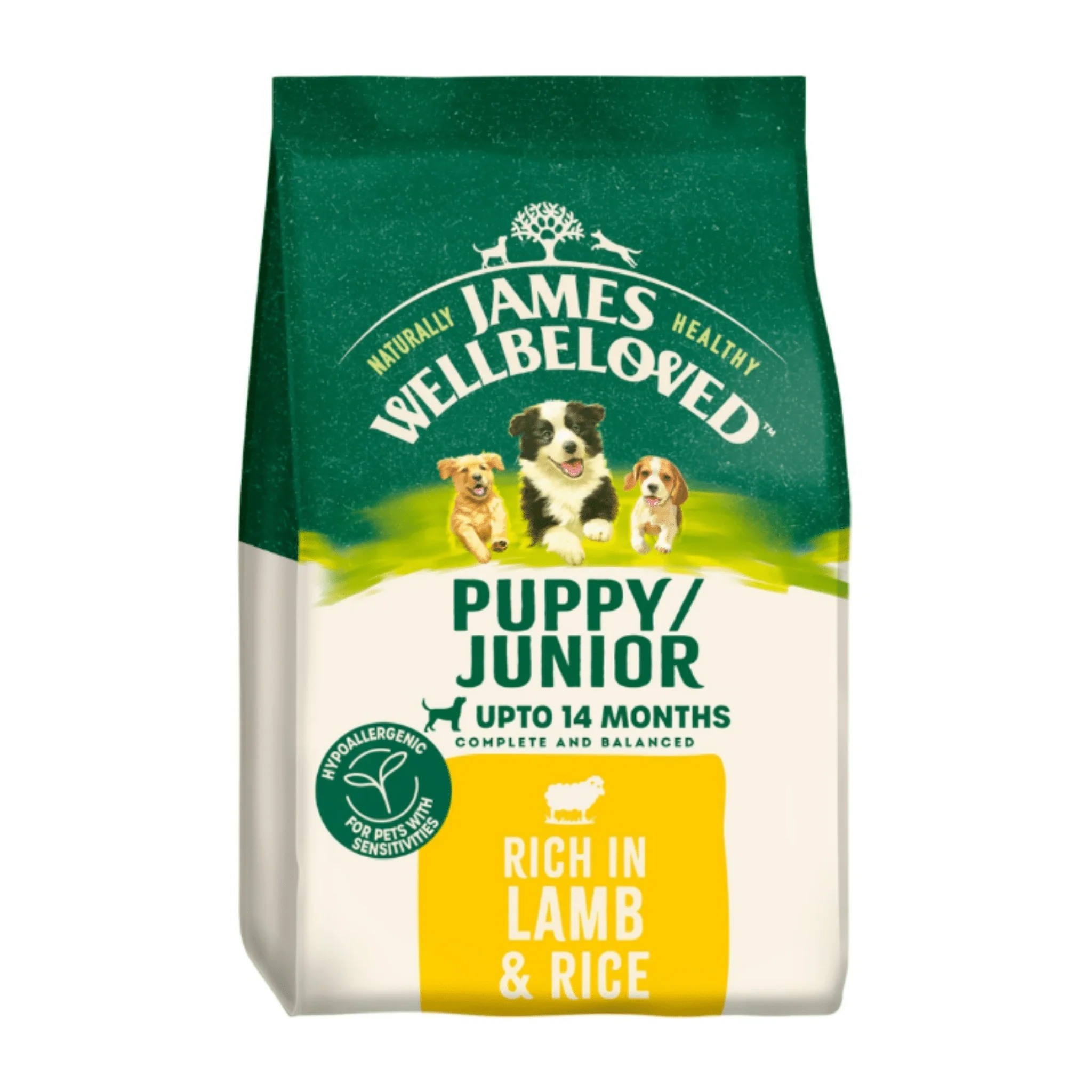 James Wellbeloved Puppy/Junior Lamb & Rice Dry Food