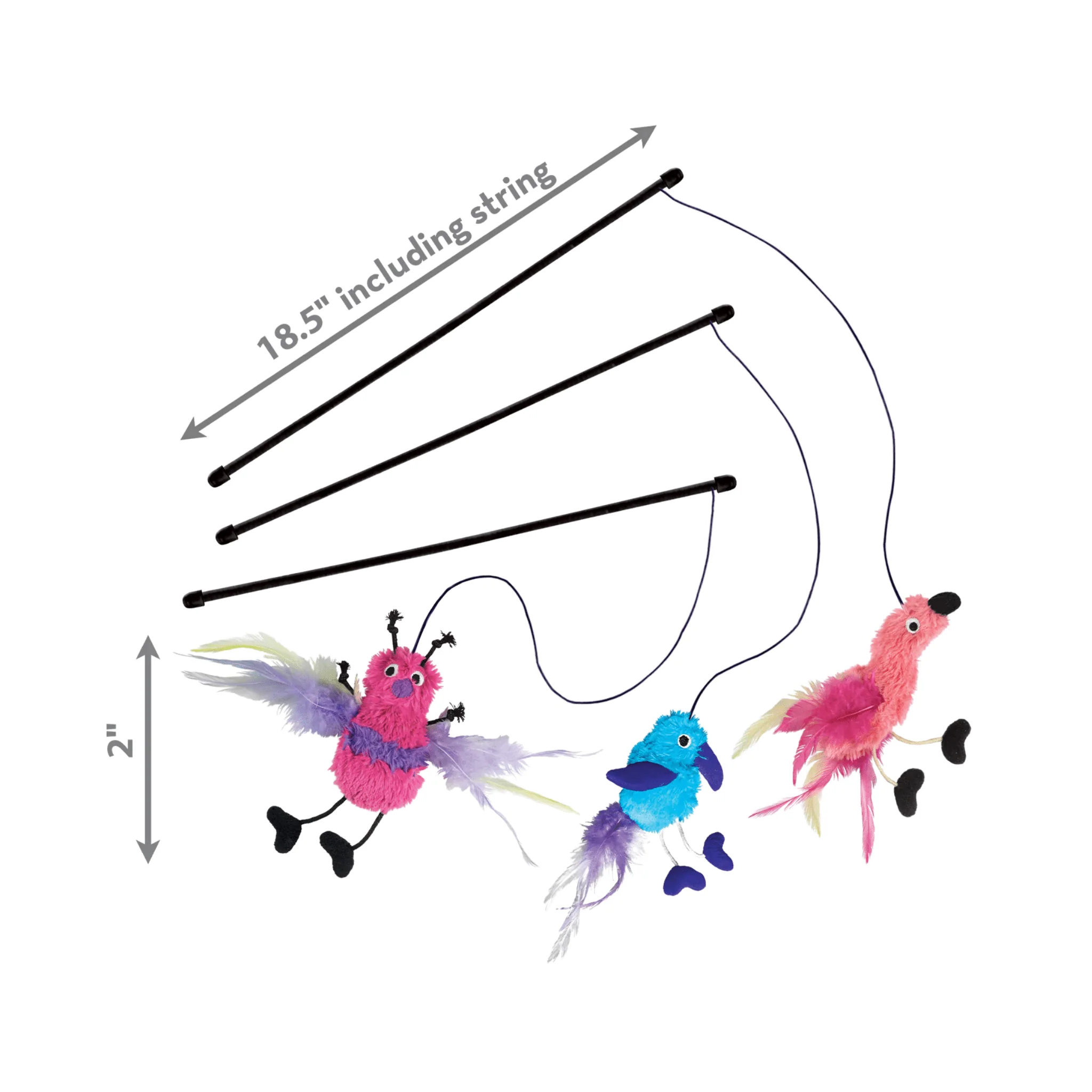 KONG Cat Feather Teaser (1x Assorted) - Image 3