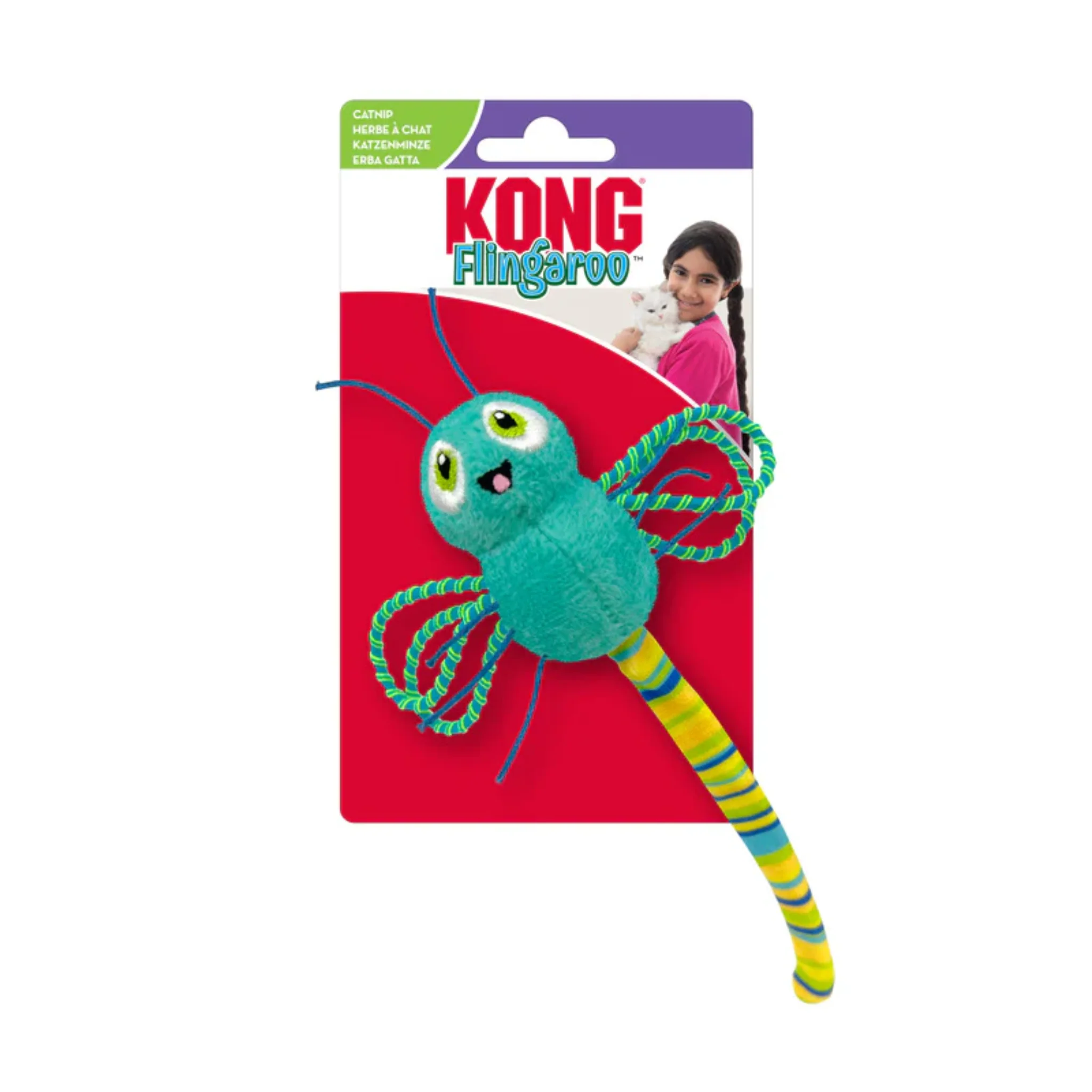 KONG Flingaroo Dragonfly Cat Toy - (1x Assorted)