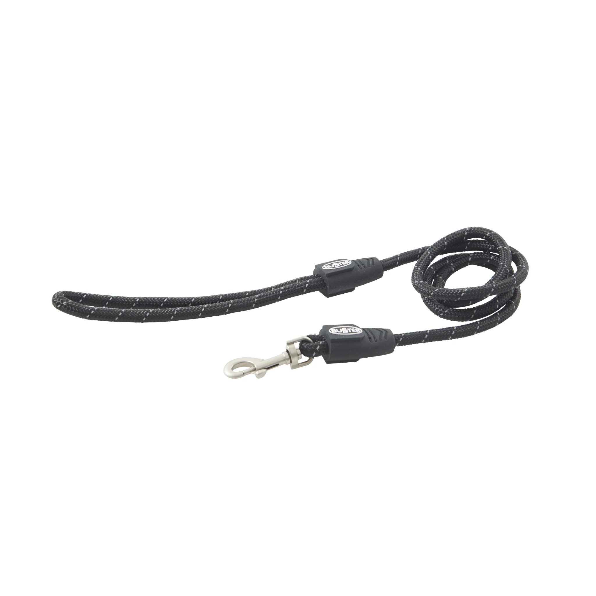 Kruuse BUSTER Reflective Rope Lead, 120cm Black