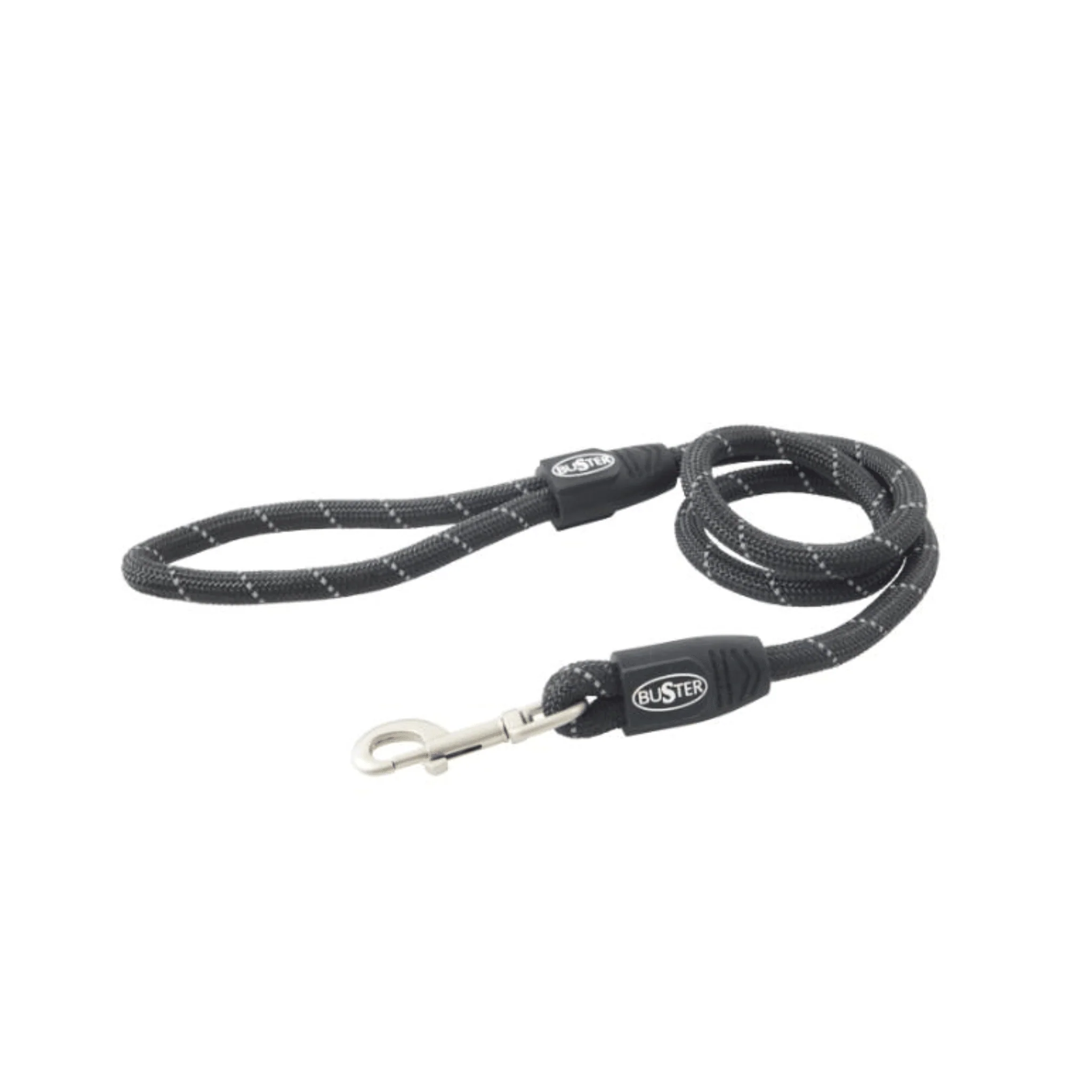 Kruuse BUSTER Reflective Rope Lead, 120cm Black - Image 2