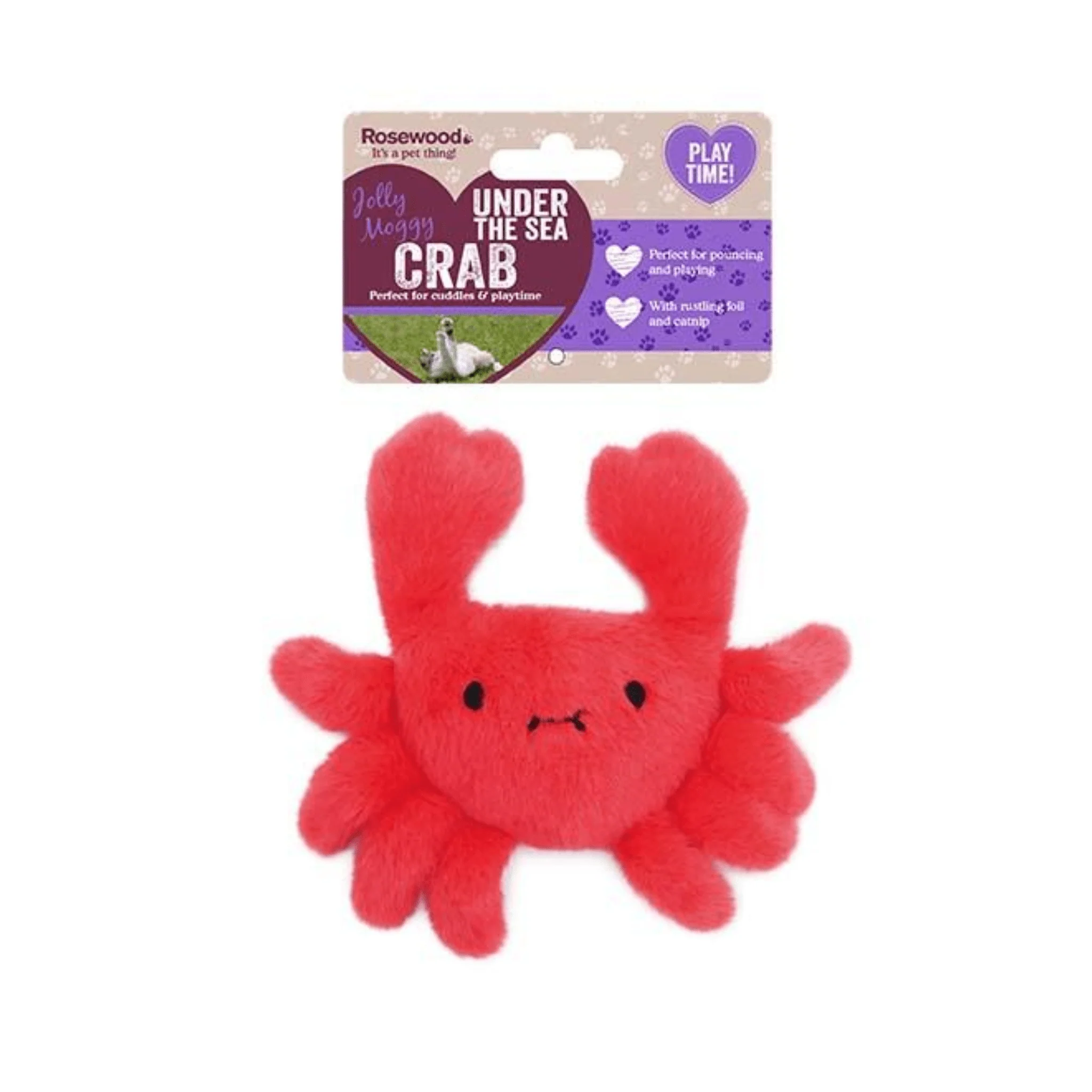 Rosewood Under the Sea Crab Cat Toy